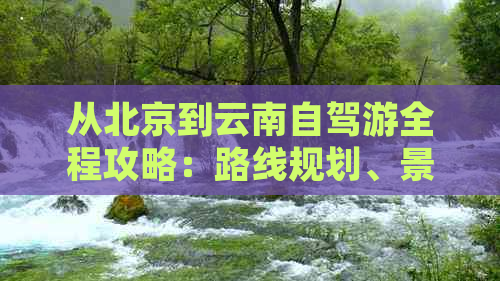 从北京到云南自驾游全程攻略：路线规划、景点推荐、住宿与美食一网打尽