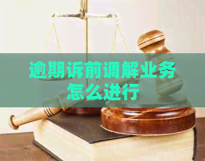 逾期诉前调解业务怎么进行