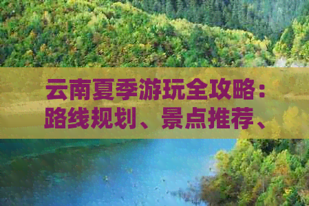 云南夏季游玩全攻略：路线规划、景点推荐、住宿u0026交通指南