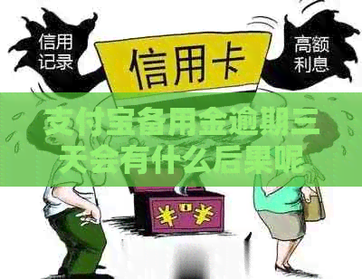 支付宝备用金逾期三天会有什么后果呢