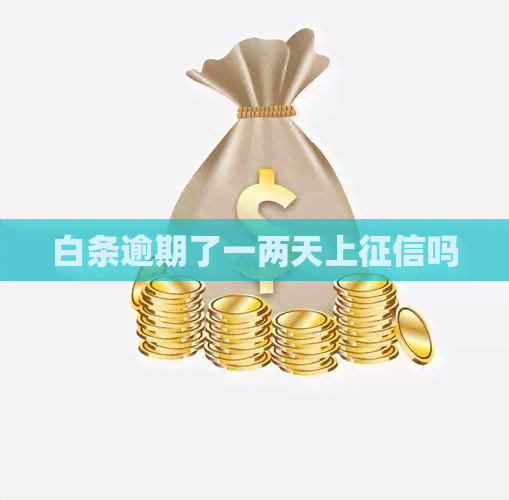 白条逾期了一两天上吗