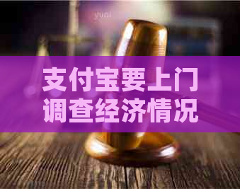 支付宝要上门调查经济情况后会做什么调查