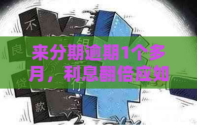 来分期逾期1个多月，利息翻倍应如何解决？