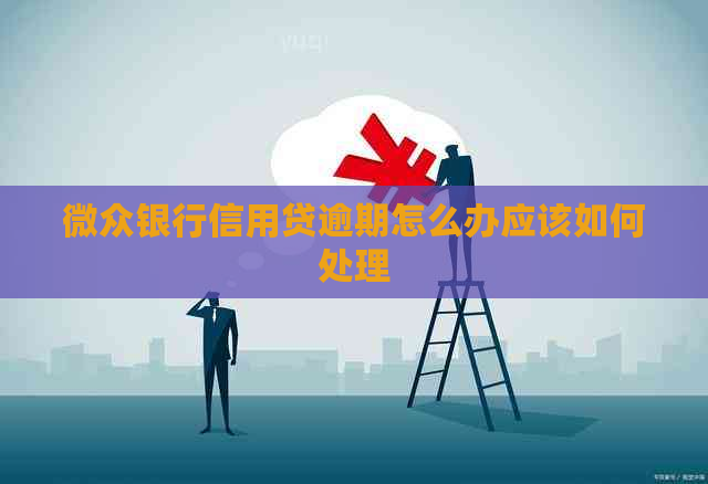 微众银行信用贷逾期怎么办应该如何处理