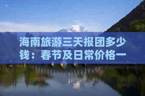 海南旅游三天报团多少钱：春节及日常价格一览每日每月每次费用解析