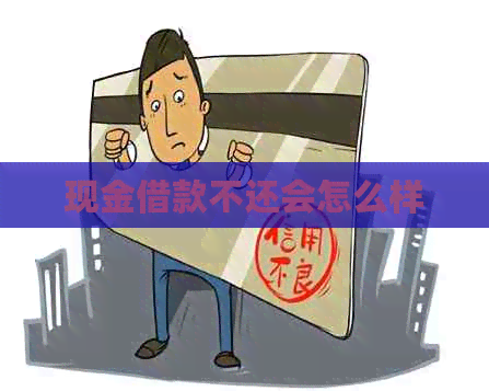 现金借款不还会怎么样