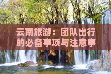 云南旅游：团队出行的必备事项与注意事项