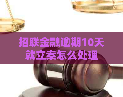 招联金融逾期10天就立案怎么处理