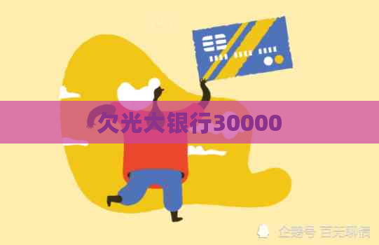 欠光大银行30000