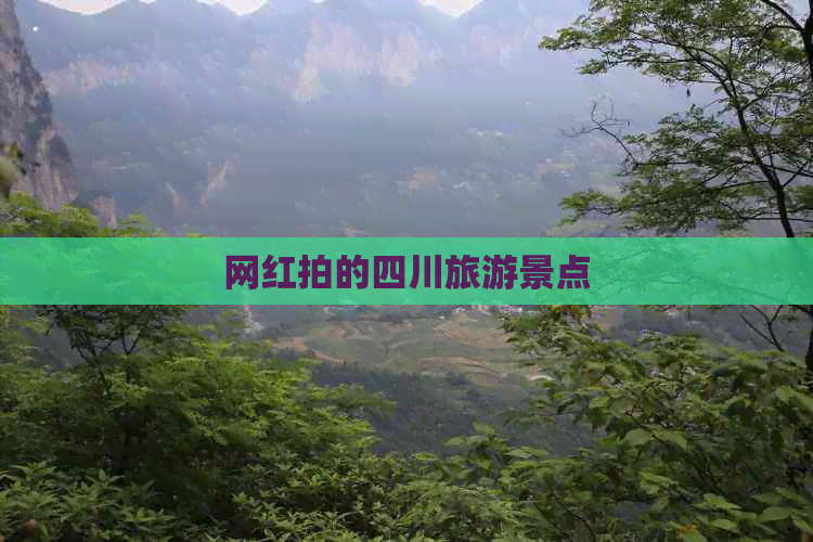 网红拍的四川旅游景点