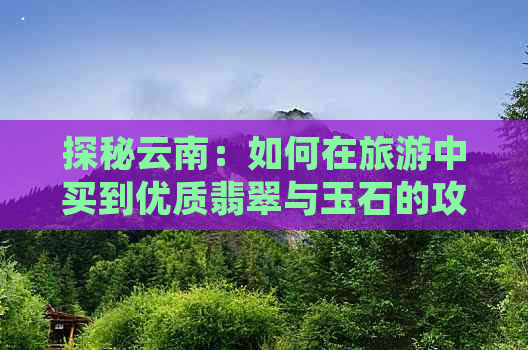 探秘云南：如何在旅游中买到优质翡翠与玉石的攻略