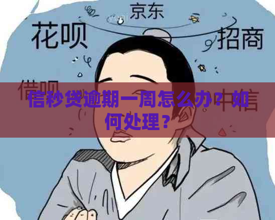 信秒贷逾期一周怎么办？如何处理？