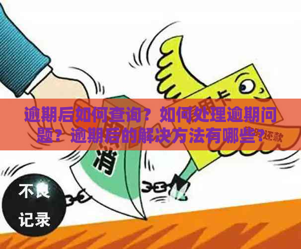 逾期后如何查询？如何处理逾期问题？逾期后的解决方法有哪些？