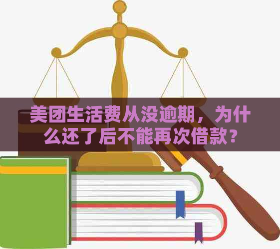 美团生活费从没逾期，为什么还了后不能再次借款？