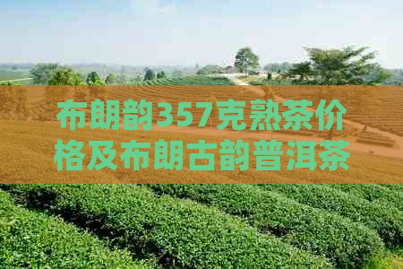 布朗韵357克熟茶价格及布朗古韵普洱茶种类介绍