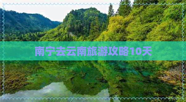 南宁去云南旅游攻略10天