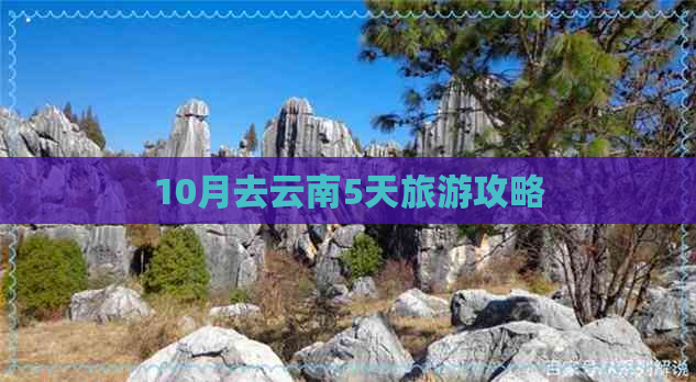 10月去云南5天旅游攻略