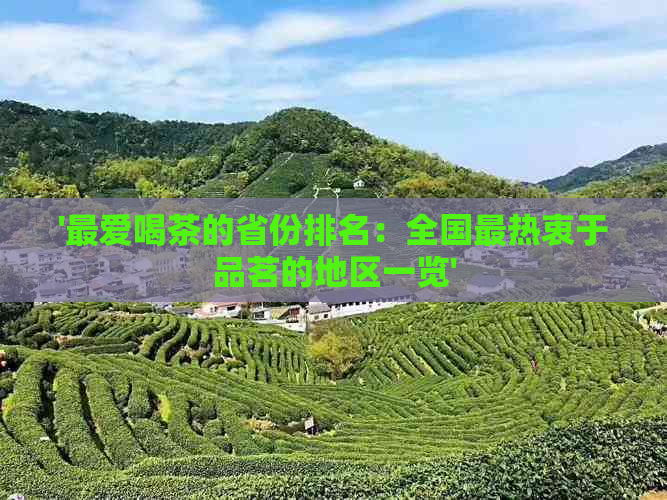 '更爱喝茶的省份排名：全国最热衷于品茗的地区一览'