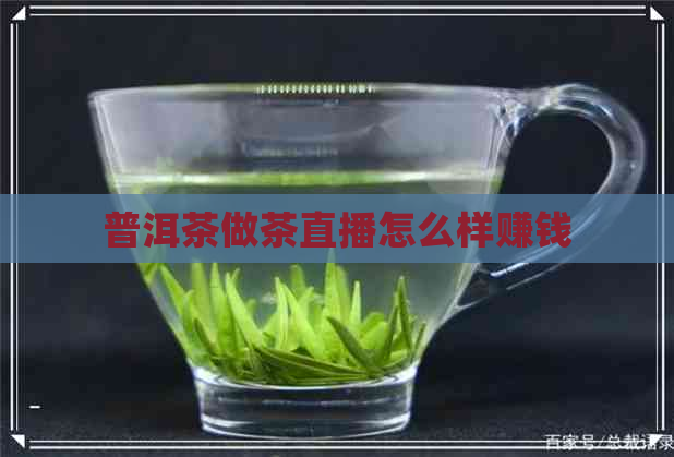 普洱茶做茶直播怎么样赚钱