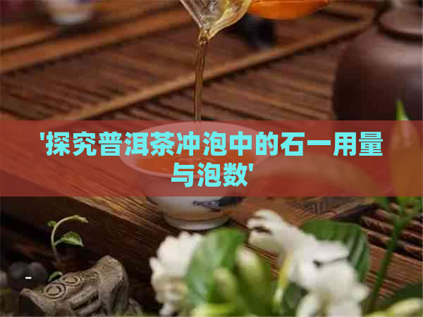 '探究普洱茶冲泡中的石一用量与泡数'