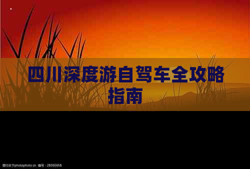 四川深度游自驾车全攻略指南