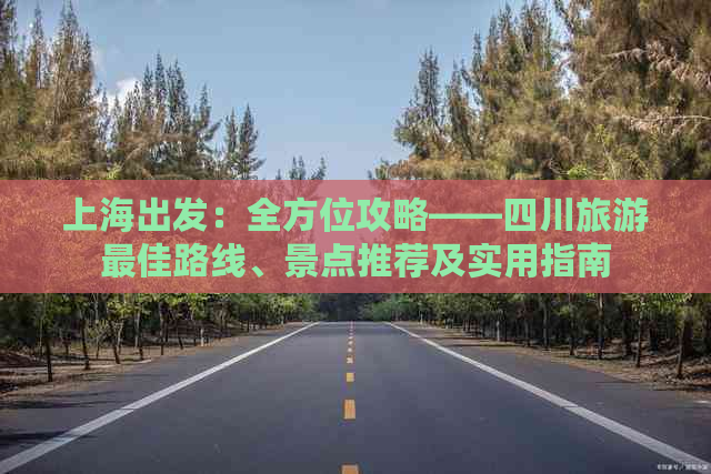 上海出发：全方位攻略——四川旅游更佳路线、景点推荐及实用指南