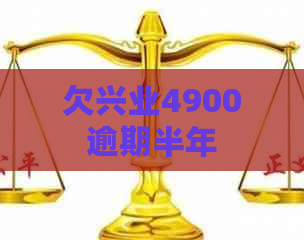 欠兴业4900逾期半年