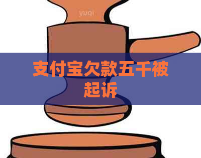 支付宝欠款五千被起诉