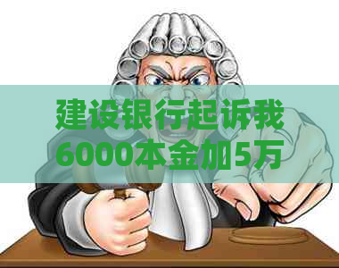 建设银行起诉我6000本金加5万利息