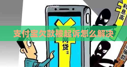 支付宝欠款被起诉怎么解决