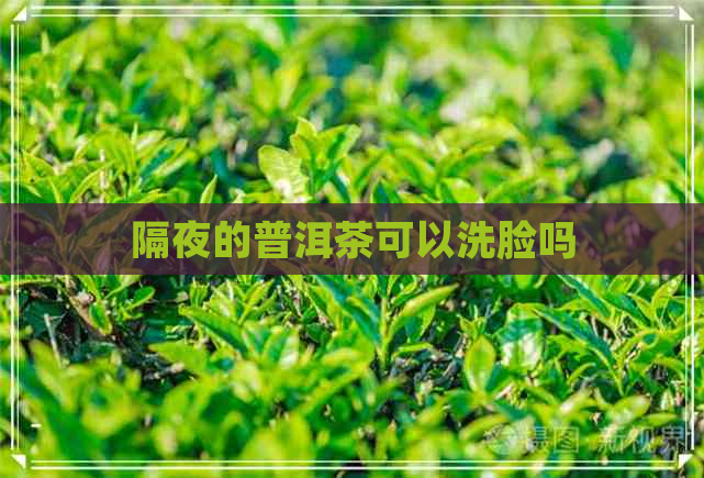 隔夜的普洱茶可以洗脸吗