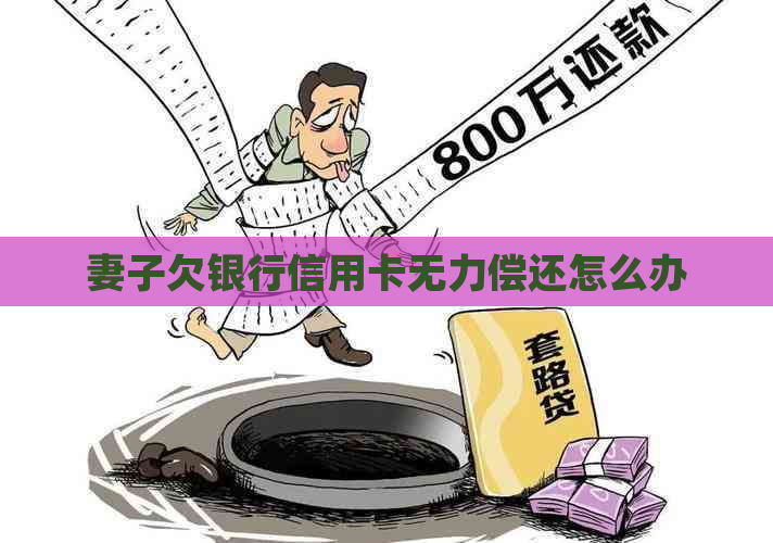 妻子欠银行信用卡无力偿还怎么办