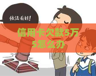 信用卡欠款5万5怎么办