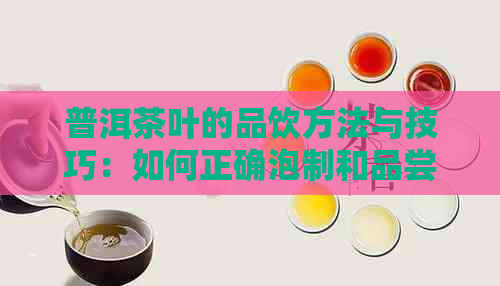 普洱茶叶的品饮方法与技巧：如何正确泡制和品尝普洱茶，以全面满足用户需求