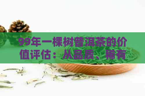 99年一棵树普洱茶的价值评估：从品质、稀有性到市场行情全面解析