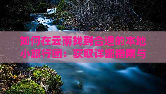 如何在云南找到合适的本地小旅行团：获取详细指南与建议