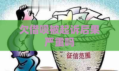 欠借呗被起诉后果严重吗