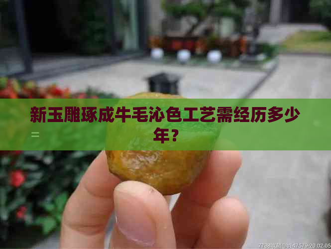 新玉雕琢成牛毛沁色工艺需经历多少年？