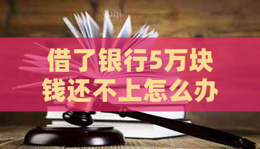 借了银行5万块钱还不上怎么办