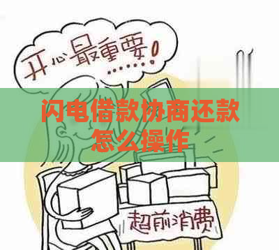 闪电借款协商还款怎么操作