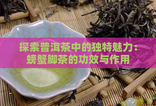 探索普洱茶中的独特魅力：螃蟹脚茶的功效与作用