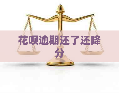 花呗逾期还了还降分