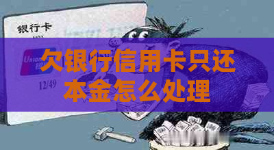 欠银行信用卡只还本金怎么处理