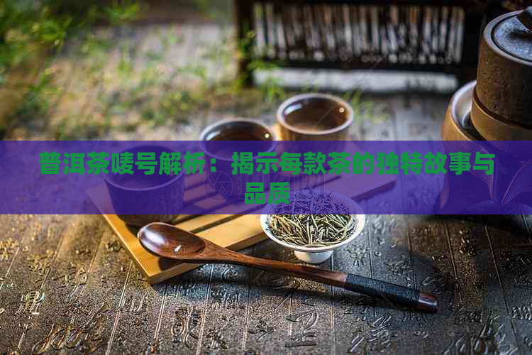 普洱茶唛号解析：揭示每款茶的独特故事与品质