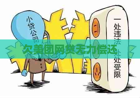 欠美团网贷无力偿还