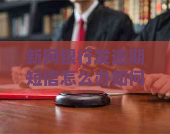 新网银行发逾期短信怎么办如何解决