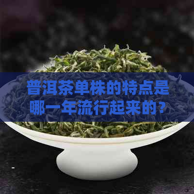 普洱茶单株的特点是哪一年流行起来的？它们有什么功效？