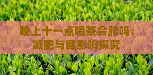 晚上十一点喝茶会胖吗：减肥与健影响探究