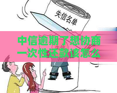 中信逾期了想协商一次性还款该怎么办