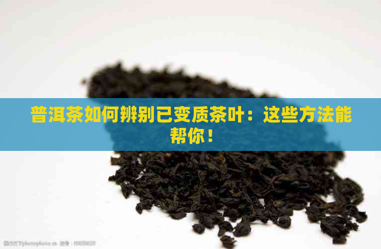 普洱茶如何辨别已变质茶叶：这些方法能帮你！